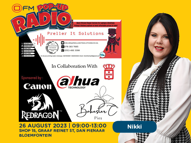PrellerIt's tweet image. Preller IT Solutions, @PrellerSquareShoppingCentre, Proudly sponsored by @RedragonSa  will host fun day on Saturday, 26 August 2023. Follow our socials for more details of the OFM POP up Radio Fun Day where we will offer the : Competitions , Give Aways and up to Promotions !