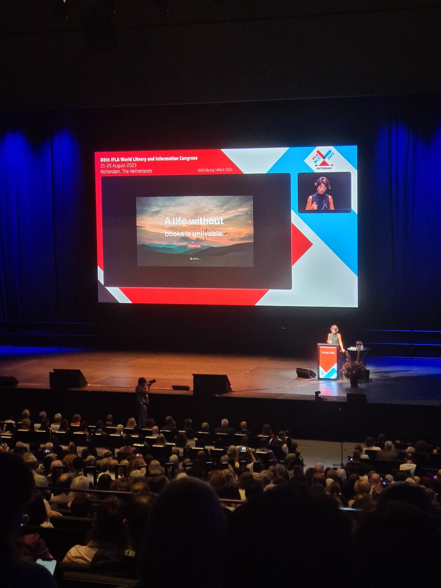 Secretary of State for Culture in the Netherlands on the importance of libraries "the most democratic of places". No one can tell you what to read...
<a href="/iflawlic/">IFLA World Library and Information Congress</a> #letslibrary