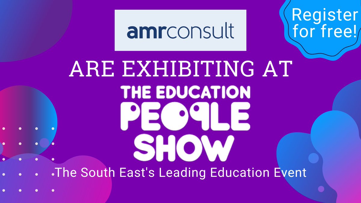 ConsultAmr's tweet photo. 📢 We'll be exhibiting at @TheEdPeopleShow on 8th November📢

This is the South East’s leading educational EXPO and conference and we are incredibly excited to be involved.

Keep an eye on our socials for details on where to find us 🔎

#TheEdPeopleShow #education #event https://t.co/SZmxXEF0w8