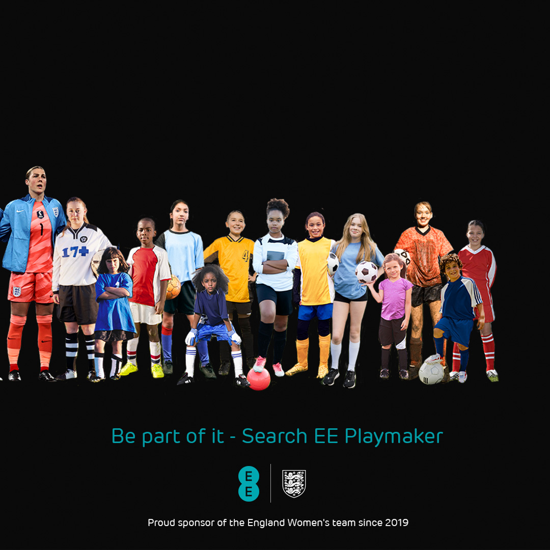 EE's tweet photo. What a team the @Lionesses are. Inspiring the nation, and a new generation. ⚽🏴󠁧󠁢󠁥󠁮󠁧󠁿🦁

Be part of it – https://t.co/Azd33V4JIb
#Lionesses https://t.co/6WHTk5jWfS