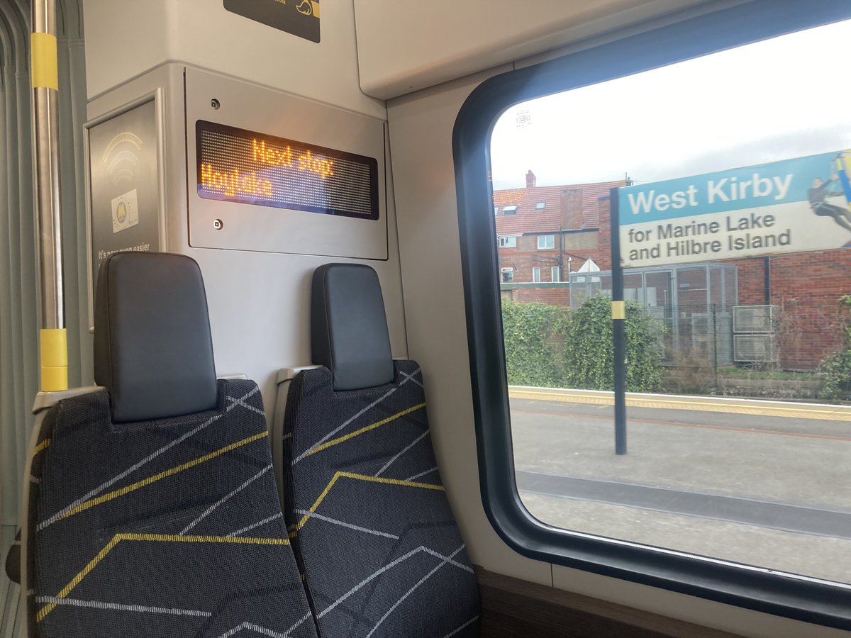 All aboard! We’re on one of the new @merseyrail trains as the rollout of the long-awaited new fleet begins on the West Kirby line.