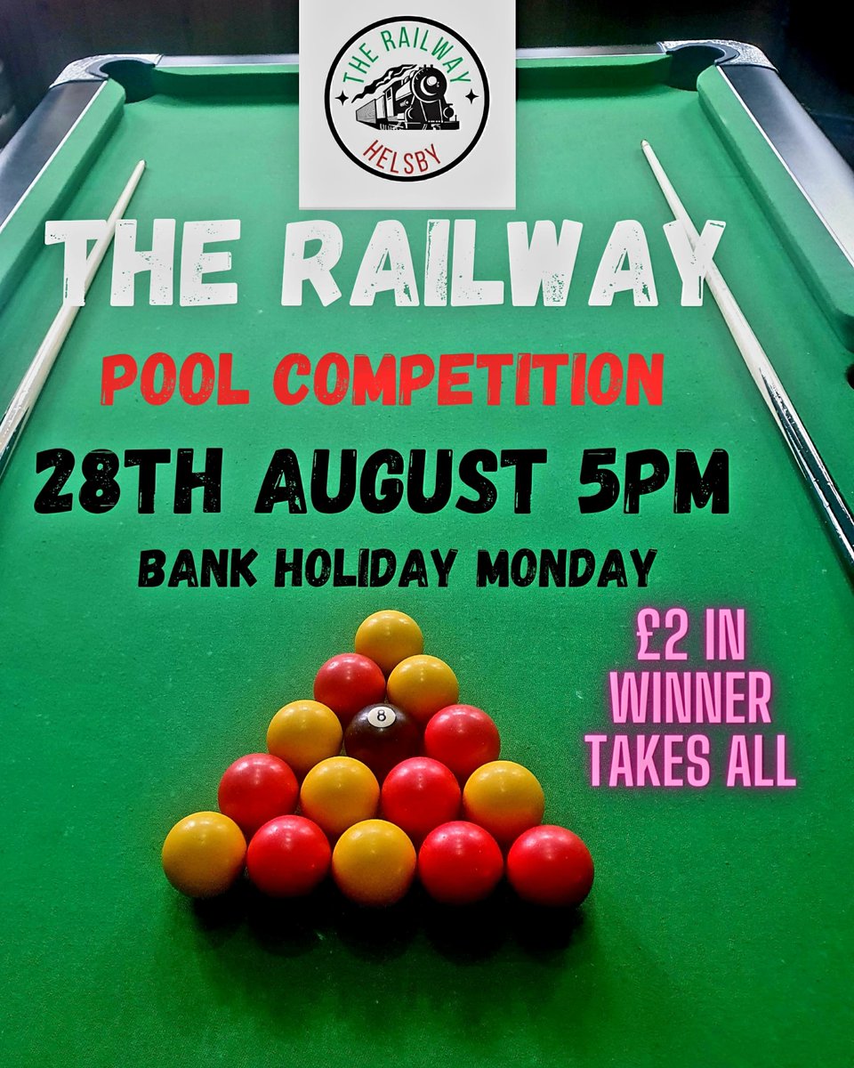 railwayhelsby's tweet photo. Join us this #bankholiday weekend 
● Friday karaoke 🎤 
● Saturday @DementiaUK Breakfast
● Sunday @ChildrensAirAmb Fun day
● Monday Pool competition 

Raffle tickets on sale behide the bar for some amazing prize

#Helsby #Frodsham #Cheshire #karaoke #charity #breakfast https://t.co/NwrSJBkNhG