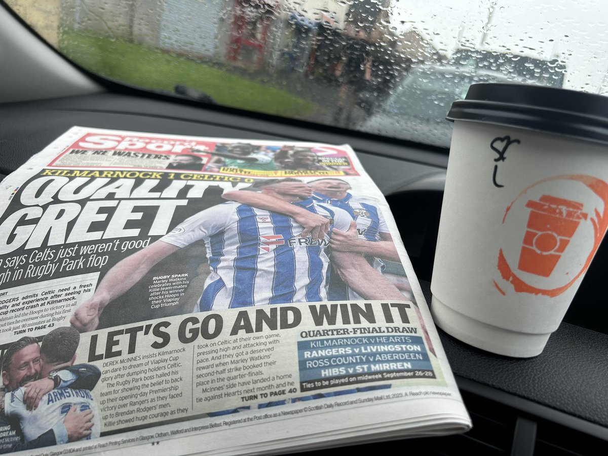 Victory ✌️ Monday done the correct ✅ way. Get yourself down to <a href="/EspressoKartBar/">The Espresso Kart & Coffee Bar</a> today to bag yourself a 30% discount!! Now if that’s not a win I don’t know what is!! 

#coffee #victorymonday <a href="/KilmarnockFC/">Kilmarnock FC</a> <a href="/KilmarnockWFC/">Kilmarnock FC Women</a> ☕️