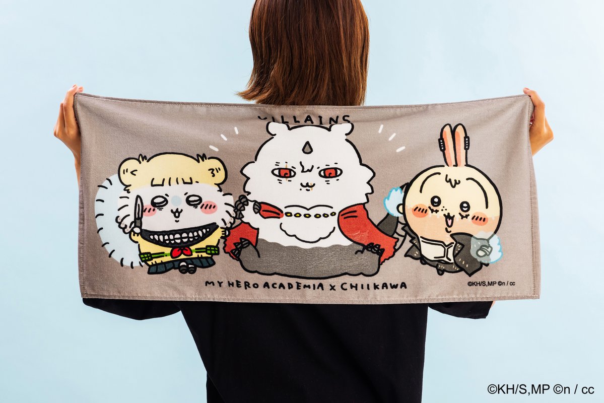 ✊新商品✊ 『#僕のヒーローアカデミア×#ちいかわ フェイスタオル（全2