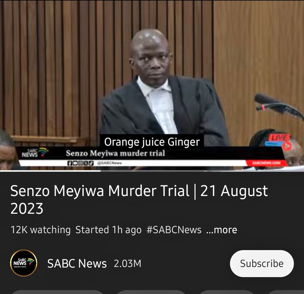 TaliRats_'s tweet photo. The sound is so bad that even when I try to use the caption option this is what comes up. (ORANGE GINGER JUICE) Weeeh 🤦🏾‍♀️ #SenzoMeyiwaTrial https://t.co/F7gNtNsXz4