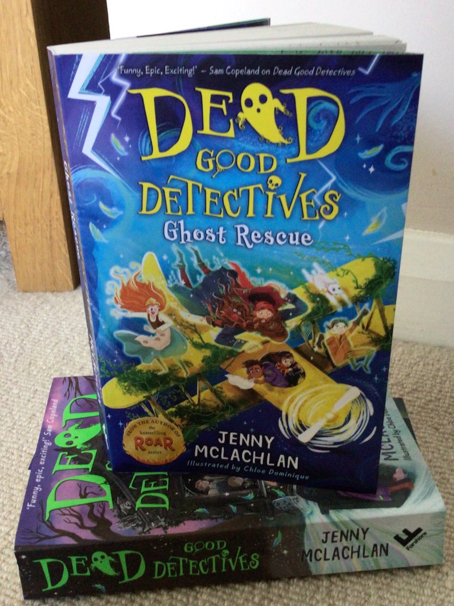 writeaboutbooks's tweet photo. Can Sid & Zen rescue their motley crew of ghost friends from the mysterious Innkeeper. It’s certainly going to take some powerful magic & a lot of daring do. Find out in the #DeadGoodDetectives’s 2nd exciting adventure #GhostRescue @JennyMcLachlan1 @chloedominique_ @FarshoreBooks https://t.co/VTmQLmcLcQ
