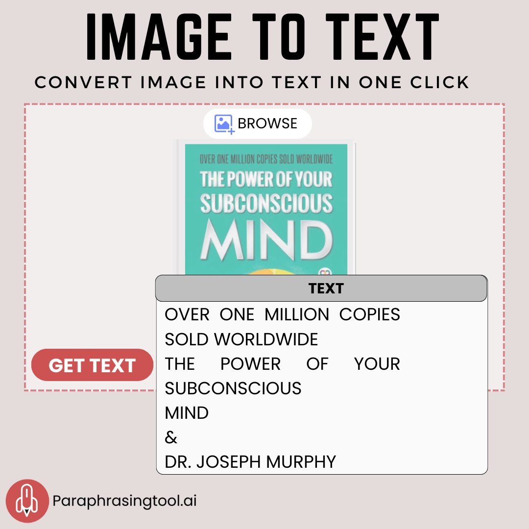 ParaphrasingAI's tweet photo. Introducing our 𝐈𝐦𝐚𝐠𝐞 𝐭𝐨 𝐓𝐞𝐱𝐭 𝐂𝐨𝐧𝐯𝐞𝐫𝐭𝐞𝐫 tool for effortlessly converting images into editable text.
Say goodbye to manual typing and hello to convenience!
𝐓𝐫𝐲 𝐍𝐨𝐰: https://t.co/fTO2OU4rIn

#ParaphrasingTool #AI #aitools #ImageToText #ConvertImagesToText https://t.co/eLkCZxoSVc
