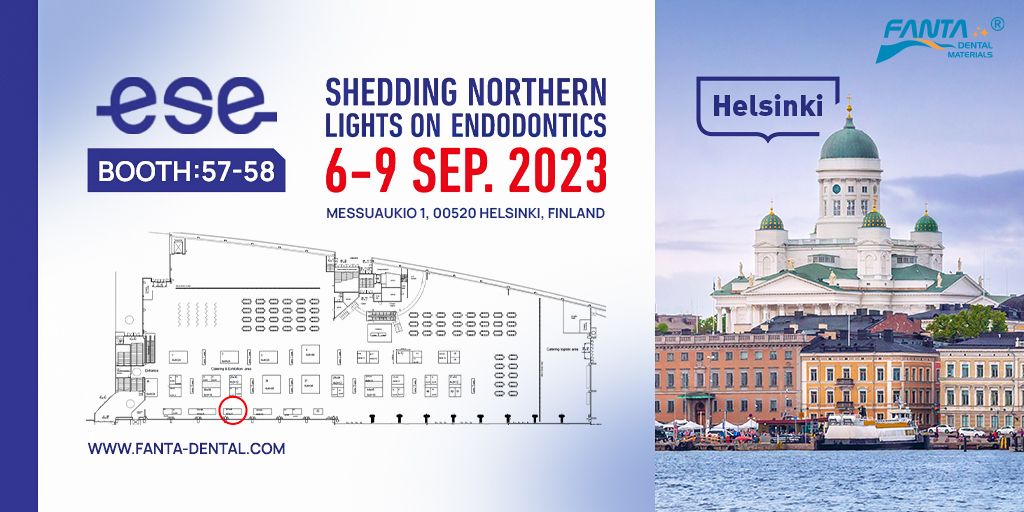 FANFA sincerely invites you to attend the #ESE 21st Biennial Congress 2023, 6th - 9th September 2023! 
𝗕𝗼𝗼𝘁𝗵: 𝟱𝟳-𝟱𝟴; 𝗔𝗱𝗱𝗿𝗲𝘀𝘀: 𝗠𝗲𝘀𝘀𝘂𝗮𝘂𝗸𝗶𝗼 𝟭, 𝟬𝟬𝟱𝟮𝟬 𝗛𝗲𝗹𝘀𝗶𝗻𝗸𝗶, 𝗙𝗶𝗻𝗹𝗮𝗻𝗱.
Look forward to your arrival!
#Fantadental