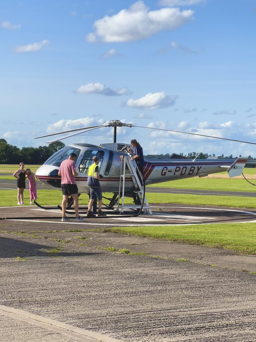 A few of yesterday’s visitors ☀️🛩️🚁