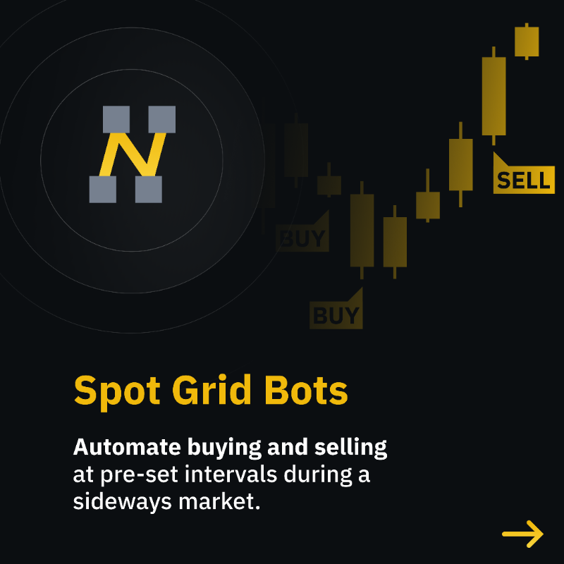 binance's tweet photo. Make your trading experience simpler with spot trading bots on #Binance

Learn about the different types 👉
