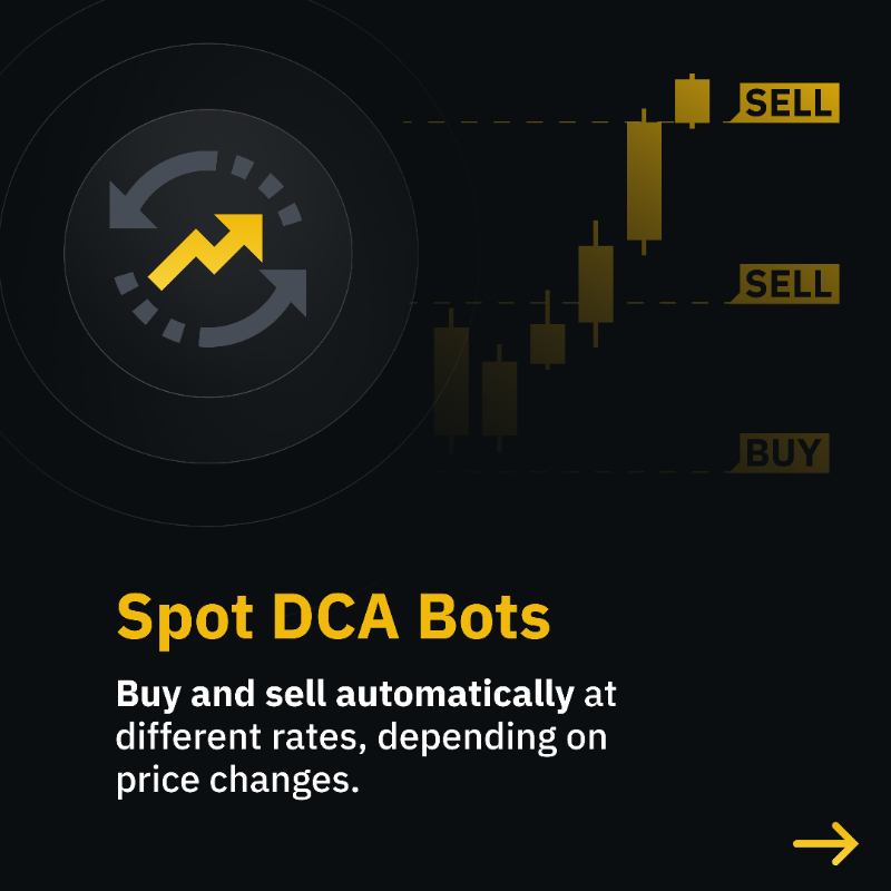 binance's tweet photo. Make your trading experience simpler with spot trading bots on #Binance

Learn about the different types 👉