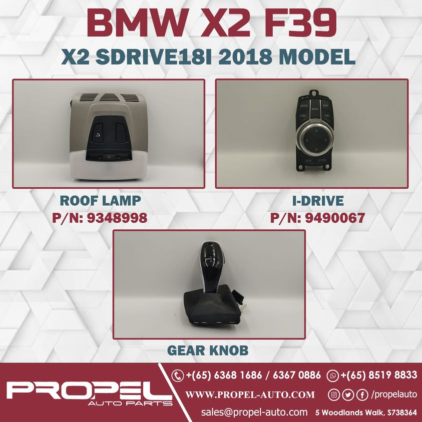 propelauto's tweet photo. BMW X2 F39 2018' Roof Lamp & I-drive Controller #ForSale
Shop Genuine Spares for your car at #PropelAuto #SG
#F39rooflamp #F39idrive #F39gearknob #AccessoryParts #pn9348998 #pn9490067 #UsedParts #Genuineitems #QuaranteedParts #IdriveController #BMWParts #BMWX2F39 #X2Sdrive18i https://t.co/NPdIKugDM5