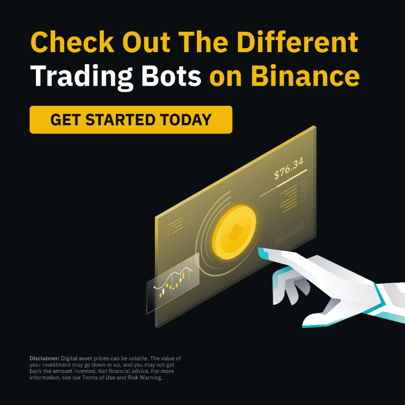 binance's tweet photo. Make your trading experience simpler with spot trading bots on #Binance

Learn about the different types 👉