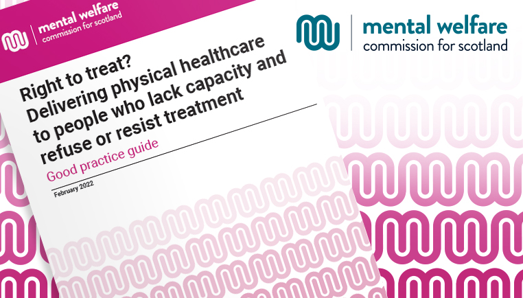 'Right to treat?' is our guide on delivering physical healthcare to people who lack capacity and refuse or resist treatment. It was updated last year. 
Read the guide here: 
bit.ly/3JM2fBb