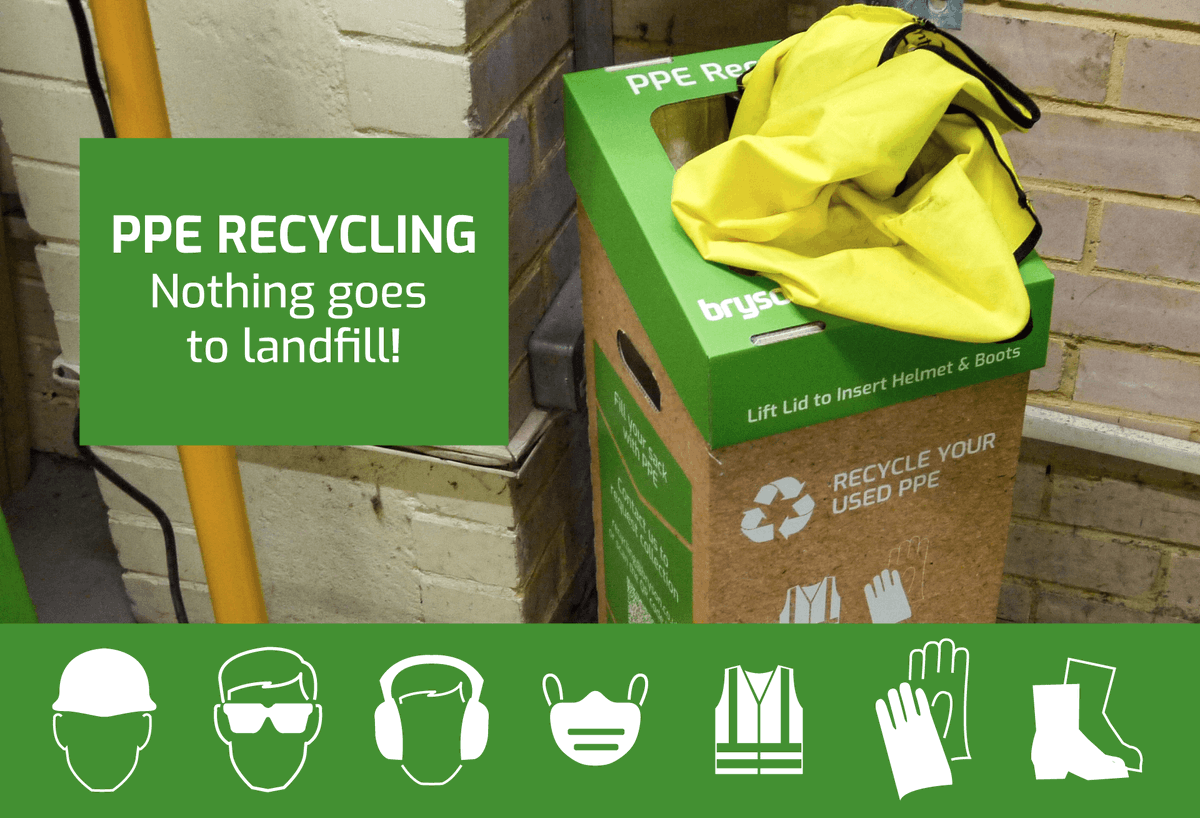 Brysonproducts's tweet photo. Looking to reduce the cost of disposing of your used PPE?? We have rolled out a no-contract #PPE #Recycling service where nothing goes to #landfill. Find out more here: 

https://t.co/39TPDmVto2 https://t.co/ShbsmTibK2