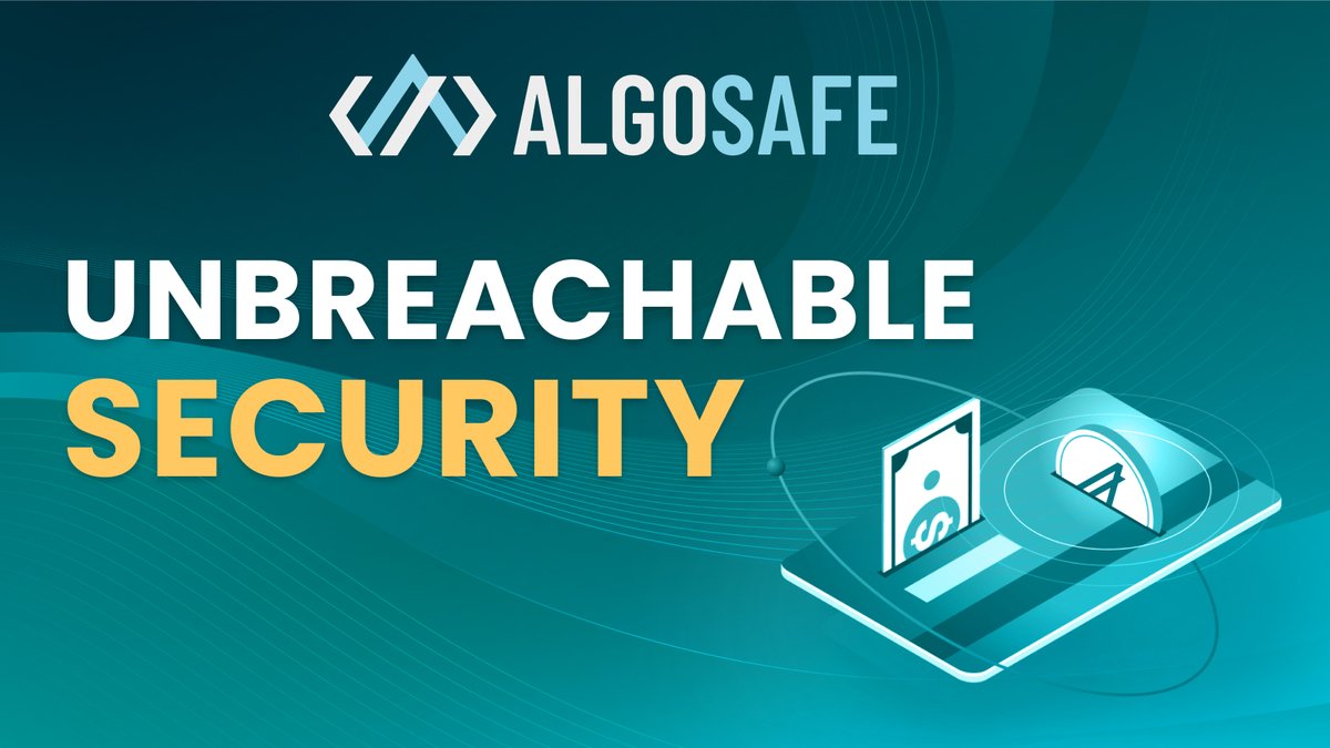 🖼 From cryptocurrencies to NFTs, AlgoSafe.io understands the value of your assets and provides security that cannot be breached. It's the guardian of your digital assets on #Algorand deserve. $ALGO