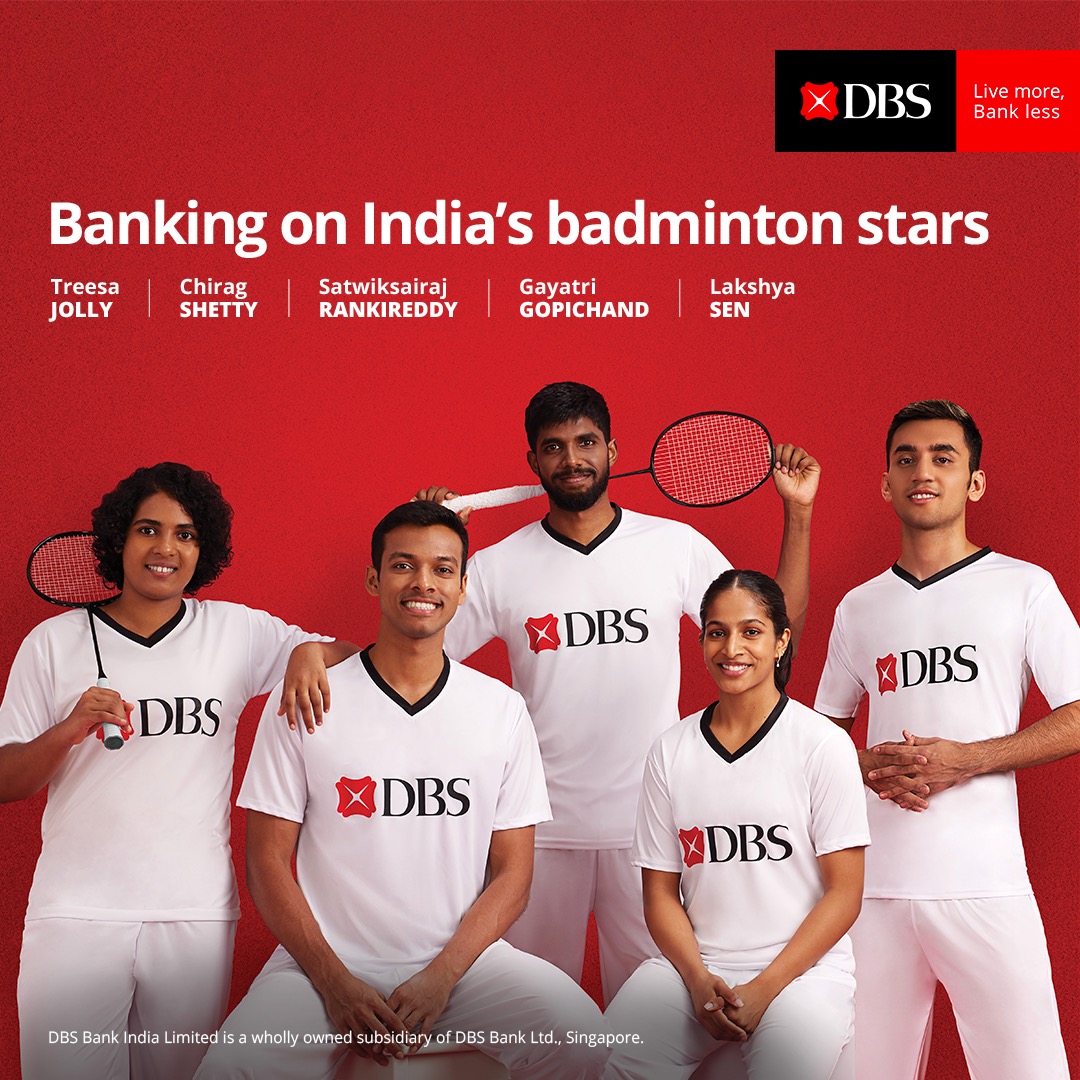 Good to witness @dbsbankindia coming together with @jollytreesa, @shettychirag04, @satwiksairaj, Gayatri Gopichand, and @lakshya_sen. This partnership symbolizes the union of passion, dedication, and success. #LiveMoreBankless