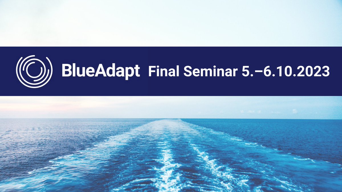 We will celebrate the conclusion of our project with a two-day seminar on 5-6th Oct. The first day will showcase our scientific findings - the second day we invite policymakers to discuss the policies required for a sustainable blue transition🌊Read more: blueadapt.fi/en/final-semin…