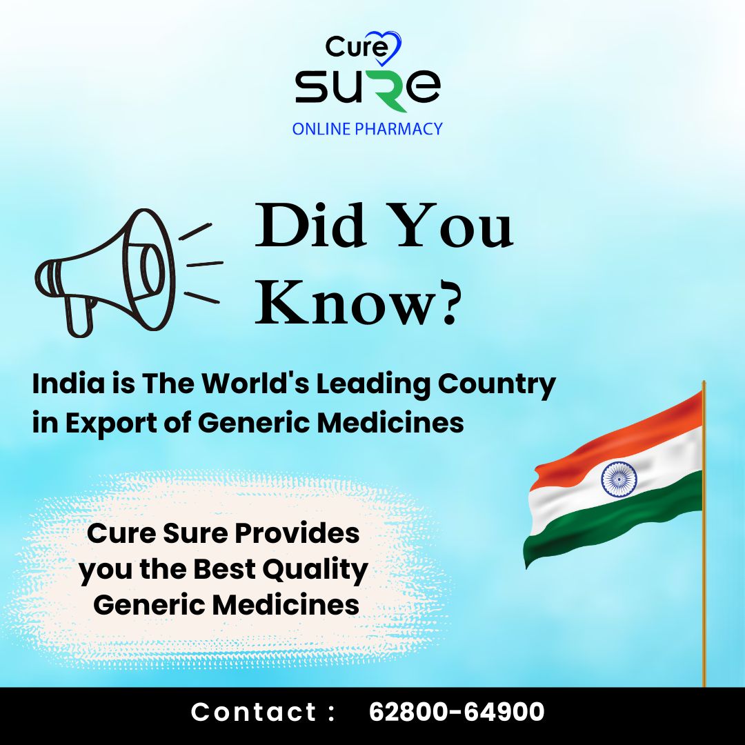 Generic Medicines from cure sure & Save up to 80% on your bill.
Call at: 6280064900

#GenericMedicines #genericdrugs #India #DidYouKnow #medicines #pharmacy #curesure #switchtogenericmedicines #unlocksavings #affordablehealthcare #saveupto80percent #qualityhealthcare