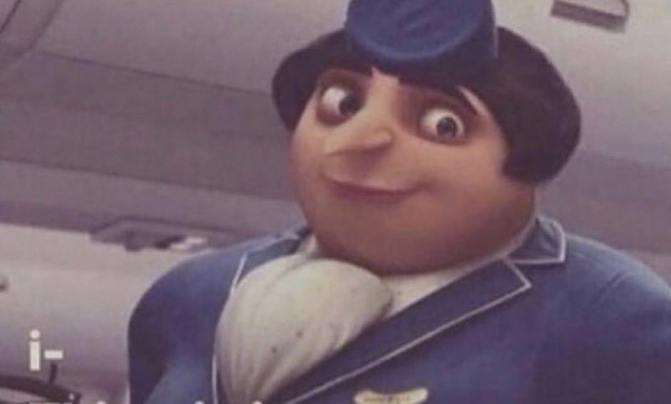 LexiASMR's tweet image. Is it too late to hop in on the Corinna drama? Also, flight attendant Gru.