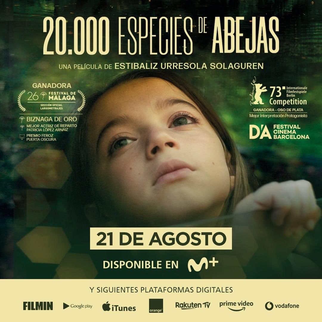 MigueIGarces's tweet photo. Desde hoy #20000EspeciesDeAbejas está disponible en plataformas.
Las abejas de Estíbaliz Urresola vuelan hasta tu casa. 🐝✨#EuropeanFilmsAwards #Oscars2024 https://t.co/229k8u3bEu