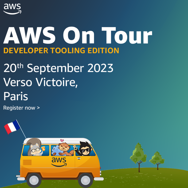 olivierleplus's tweet photo. 🚌 Le 20 septembre, le #AWSOnTour s'arrête à Paris pour une journée de talks autour des outils de devs!
C'est aussi l'occastion de passer sur les stands rencontrer des experts du AWS Toolkits, CodeWhisper, Amplify et Lambda Powertools!
Allez voir l'agenda inscrivez-vous 👇