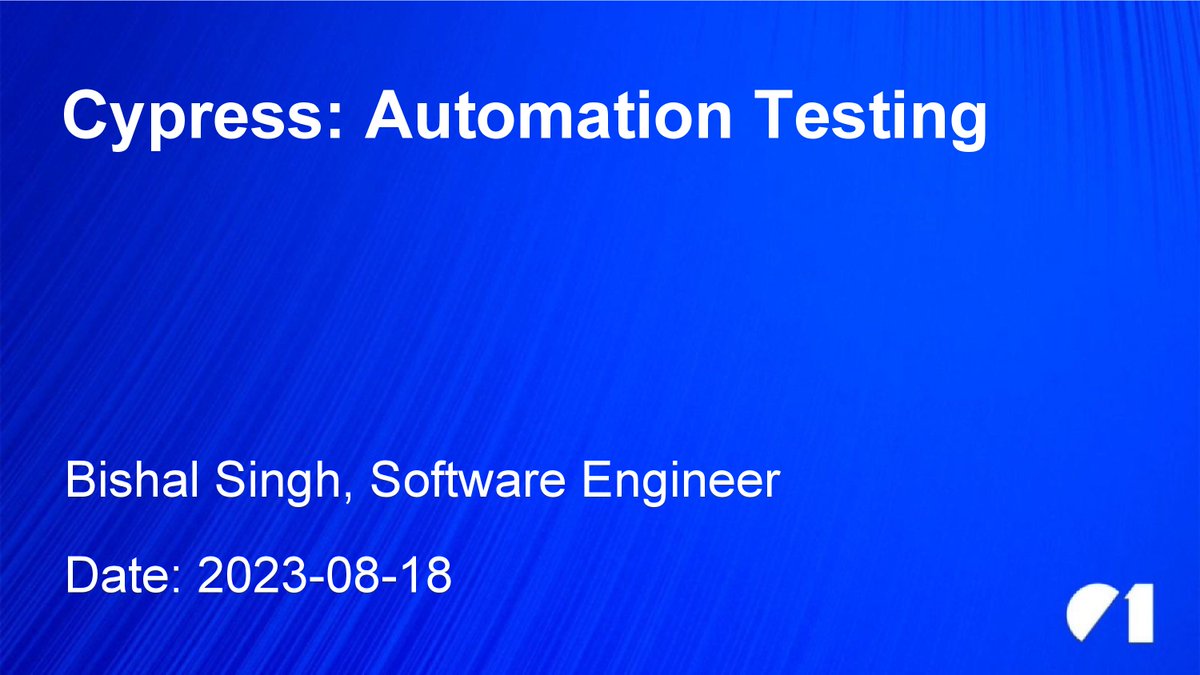 zeronecloud's tweet image. We appreciate your participation in our Friday Tech Talk showcasing &quot;Cypress: Automation Testing&quot;.

In case you couldn&apos;t join the webinar, please find the attached document for your reference.

#01cloud #cypress #testingtool #automationtesting