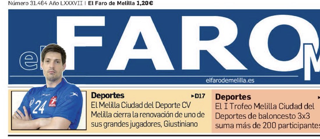 #ProyectoEuropa #Superliga1M
#Melilla_Ciudad_Del_Deporte

Los lunes son estupendos cuando sales en la portada y encima la compartes con la <a href="/SEFutbolFem/">Selección Española Femenina de Fútbol</a> y el Camp. del 🌍 

Él empezó todo: il capo <a href="/mgiustiniano/">Mariano giustiniano</a>

Cándelas y Pica Pica

<a href="/ElFarodeMelilla/">El Faro de Melilla</a>
<a href="/MelillaTurismo/">Melilla Turismo</a> 
@TvMelilla