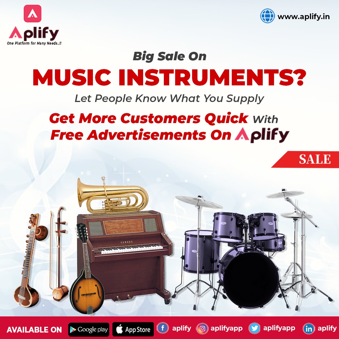 Aplifyapp's tweet photo. Every #music #Instrument #store Owner/Manager Believes That They Are The Best. Why Not Let Your Future #Customers Realise That?
Try #Aplify To #Advertise For #free! #Sales, #offers, #Used/New Items, #Exchange, Or Anything Else โ Post It On #Aplifyapp.
Make #business #listing Now! https://t.co/quZlJu6umq
