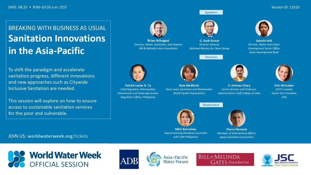 Join Prof @Chary_VSC & other thought leaders committed to safe & #inclusivesanitation, at the World Water Week @siwi_www, as they explore ways to ensure access to sustainable sanitation services for the poor and vulnerable. 🫧 🚰🌏
#WWWeek #SanitationForAll #Innovations💧