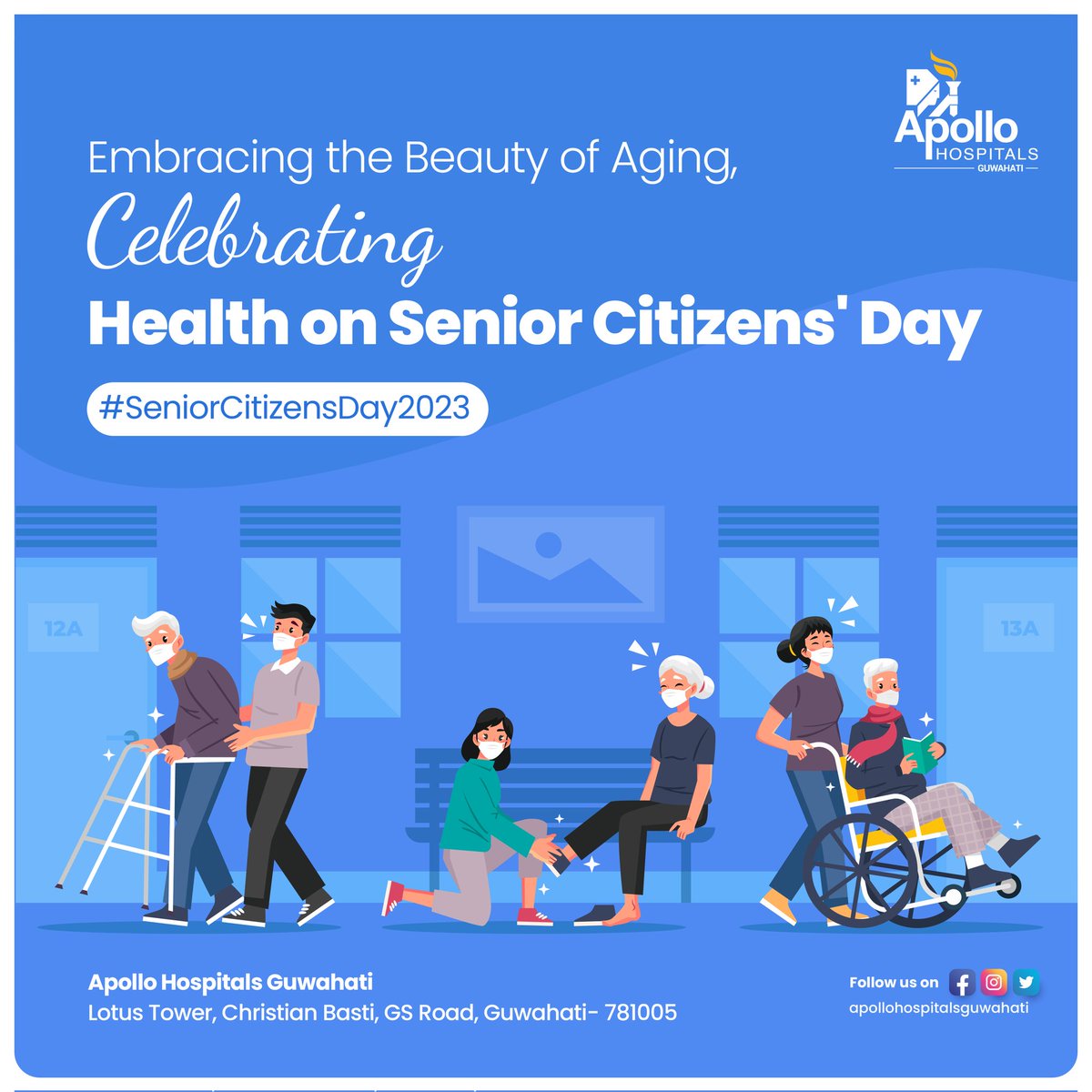 ApolloGuwahati's tweet photo. Celebrating Senior Citizen's Day, Honoring a lifetime of Wisdom and Resilience, while prioritizing Comprehensive Healthcare for our Beloved Elders.
#seniorcitizensday #apollohospitalsguwahati #Apollodoctors https://t.co/OE5SQ5N0WI