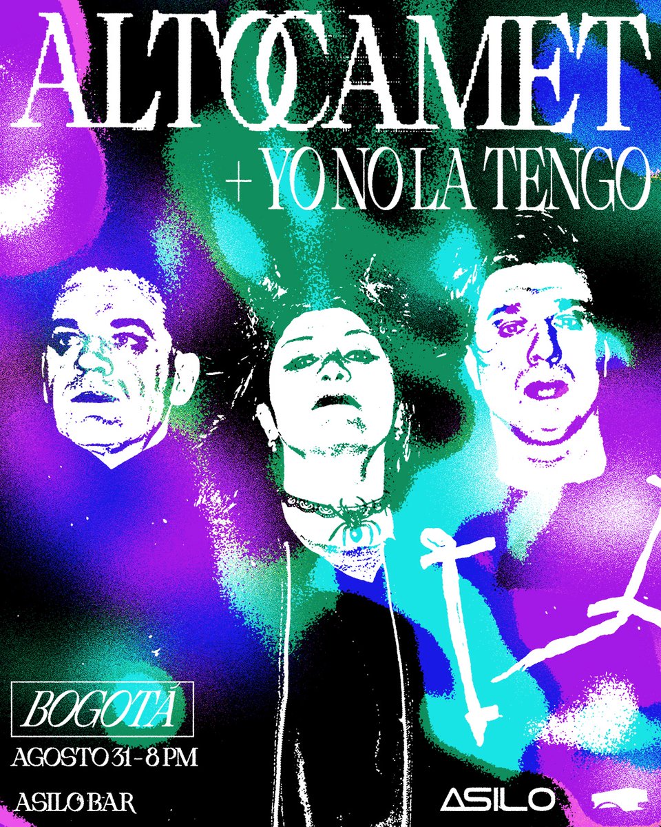 altocamet's tweet photo. BOGOTÁ 🇨🇴 Jue 31 Agosto en @AsiloBar . Artista invitado: @yonolatengo_ . Puertas 20hs. Arte x @queridas_ 🏆. Invita @casadelpuentediscos #Altocamet #surfistanocturno #Bogotá #Colombia #surfgoth #dreampop #indierock https://t.co/iB3CqSTSy0