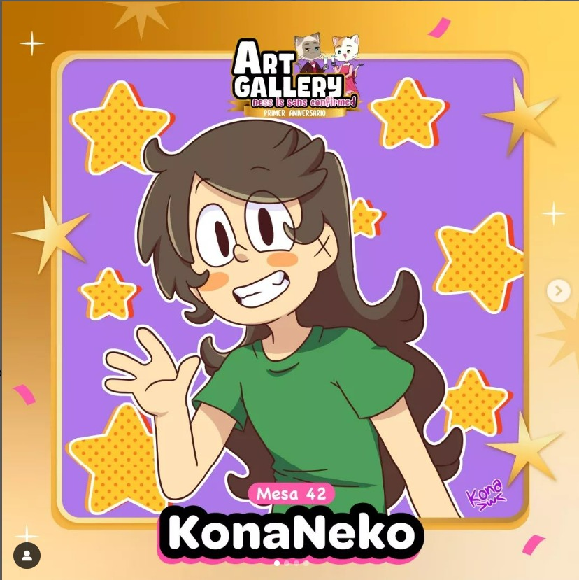 KonaNeko2's tweet photo. Gentecita bella, quiero anunciar que estaré participando en el Art Gallery 2023 ~ 🥺✨❤️ Los estaré esperando este 26 y 27 de Agosto en el C.C. Arenales~ ✨❤️✨❤️✨❤️

#ilustraciones #artdigital  #sketchbook #calartsstyle #digitalart #funny #kawaii #desing #ocdesigner https://t.co/2bS8o9gVFF