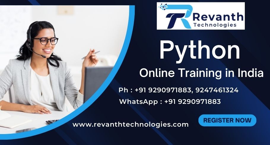 RevanthOnline's tweet image. Revanth Technologies provides Python online training in Hyderabad India.
Mobile / WhatsApp : 9290971883
#PythonTraining #PythonOnlineTraining #PythonTrainingInHyderabad #RevanthTechnologies #LearnPythonOnline