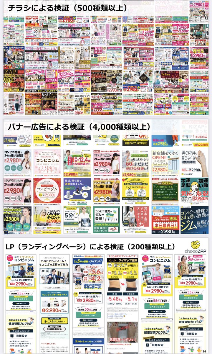redxyz_'s tweet photo. チョコザップの膨大な検証によるマーケティング https://t.co/ZaH2WL87Hg