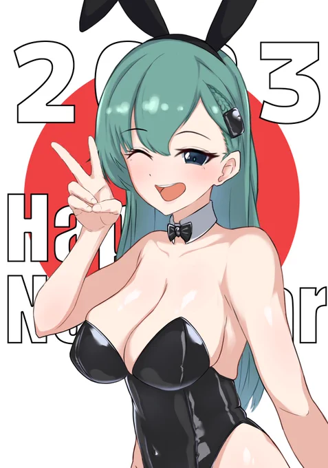 バニーの日らしいので、年始に描いたバニー鈴谷をば… 