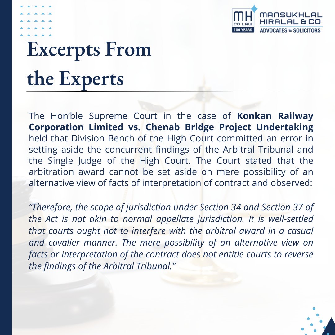 MHCOLaw's tweet image. @itsbhu 

#arbitration #arbitraltribunal #section34 #section37 #judgments