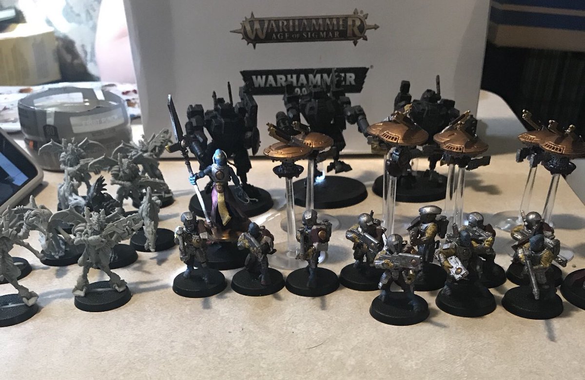 Rigfeircemen's tweet photo. I have so many more to put together/ paint. One day there will be no more grays https://t.co/0p4T8ee9C0