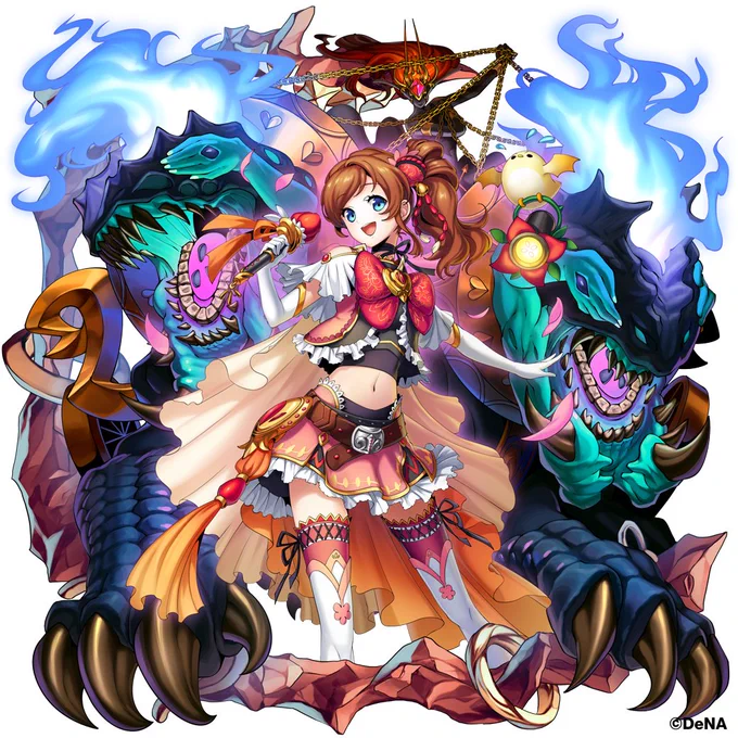 【開催中】 激魔吊召喚『歌・食・美の生きる伝説』  ■プロメテウスさん 「ライブ」で、味方全体に特殊状態を与えるスキルが特徴の支援型のスナイパー。ライブ中はダメージを軽減する特性を持つ  ▼ピックアップ期間 8/23(水) 15:00～8/25(金) 14:59  #メギド #メギド72