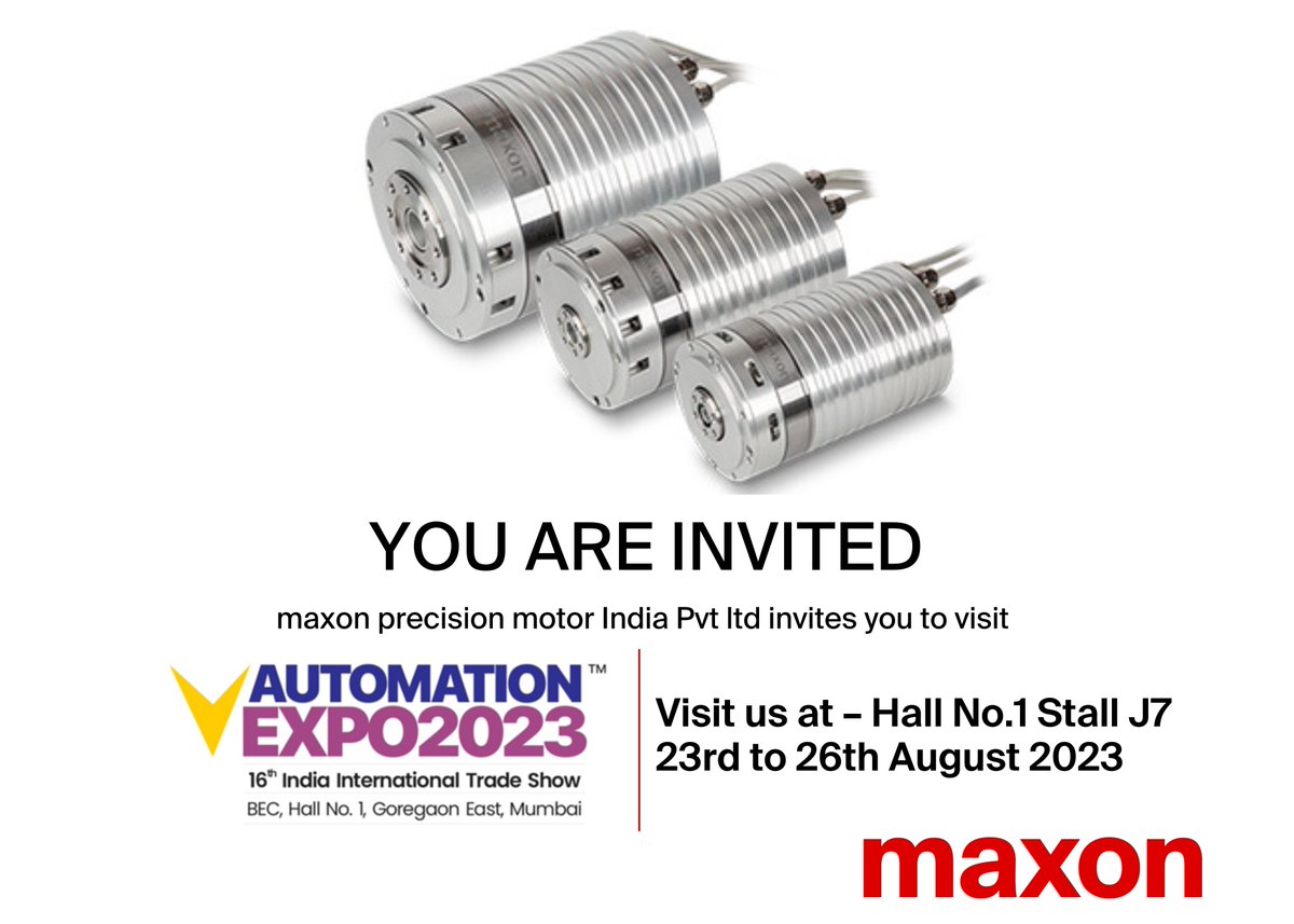 #automationexpo2023 #automation #robotics #motors #maxonindia #bec #mumbaiexpo #maxon #medical #industrialautomation #mobility #mumbai #aerospace #banglore #postoftheday #precisiondrive 
#movebeyond #electronics #motioncontrol #wheeldrive