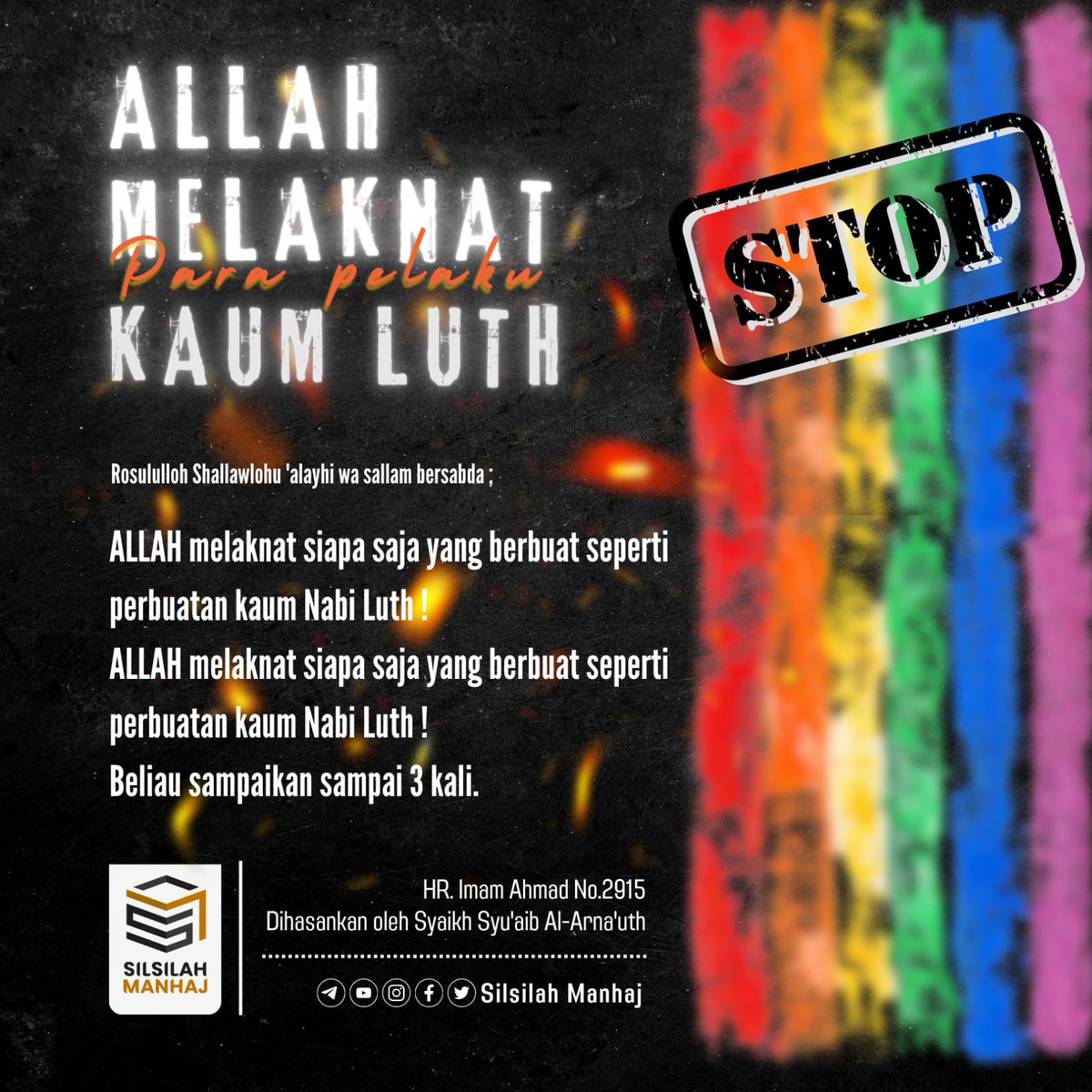 silsilahmanhaj's tweet photo. Kampanye kaum Luth semakin masif dan terstruktur.

Kuatkan aqidah. Syariatlah yang akan melindungi kita. https://t.co/rGi3B9UdK9