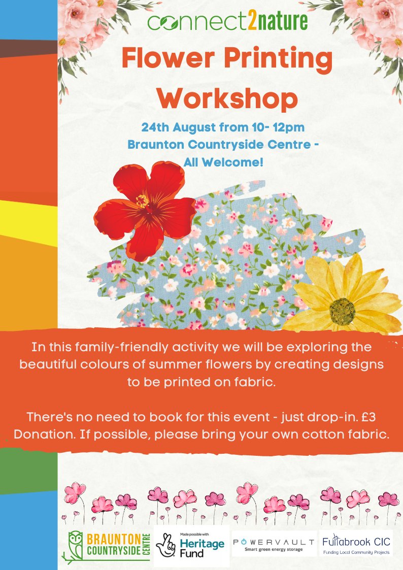 CentreBraunton's tweet photo. The start of a new week means more events!
Our monthly Bee Walk will be taking place this Wednesday as well as our family-friendly flower-printing workshop this Thursday. There's no need to book in advance for either event. We look forward to seeing you soon!
#connect2nature https://t.co/TxdZVHjVcR