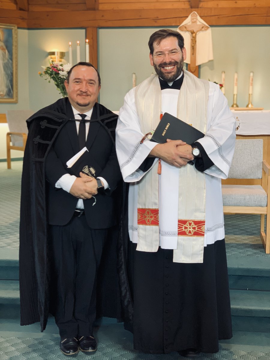FrHysell's tweet photo. Today, St Emeric Catholic Hungarian Community Church hosted an ecumenical prayer service with the Calvin Hungarian Presbyterian Church to commemorate King St Stephen the Great, who spread the Gospel of the Lord Jesus Christ to the Magyar peoples.

Deo gratias!

@archedmonton https://t.co/wJxwkahX03
