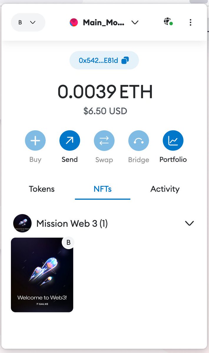 SaruCrypto's tweet image. [1/3] 
Instructions for doing #MissionWeb3 quests on $Galxe 
There are 4 #MissionWeb3

https://galxe. com/MissionWeb3/?sort=Earliest

#Module 1: #Welcome_to_Web3 
#Module 2: #Fund_Your_Wallet 
#Module 3: #Networks_and_Tokens 
#Module 4: #DEX
#airdrop #cheo