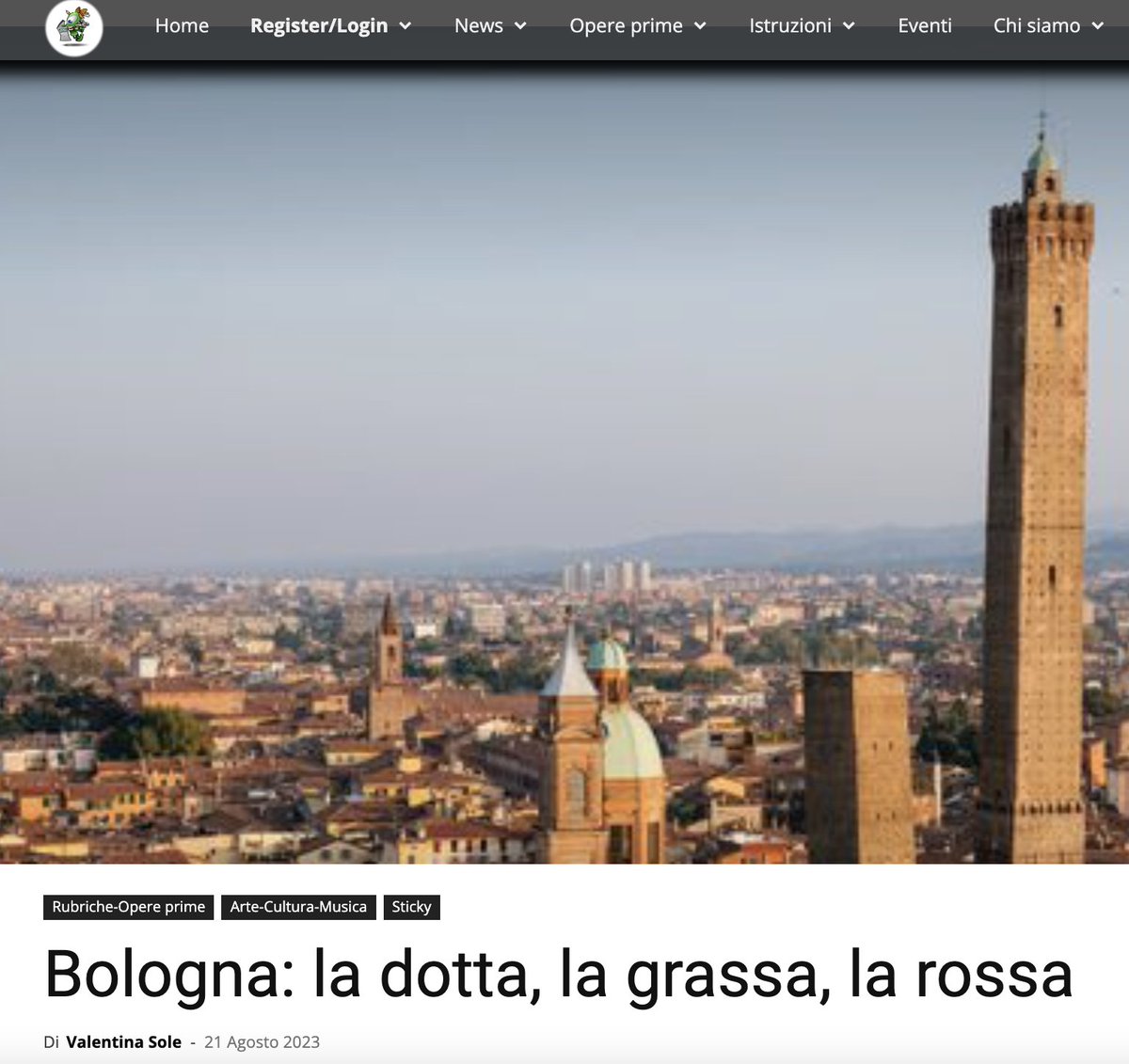 ClaudioPalazzi's tweet photo. Bologna: la dotta, la grassa, la rossa https://t.co/wVajDf62ha via @ClaudioPalazzi di Valentina Sole #alloggi  #Architettura #benecomune #benecomuneurbano   #Bologna #dotta #elezioni #grassa #luciodalla #Politica #rossa #unesco #università @solcomesonosol https://t.co/TVqBBwbxg2