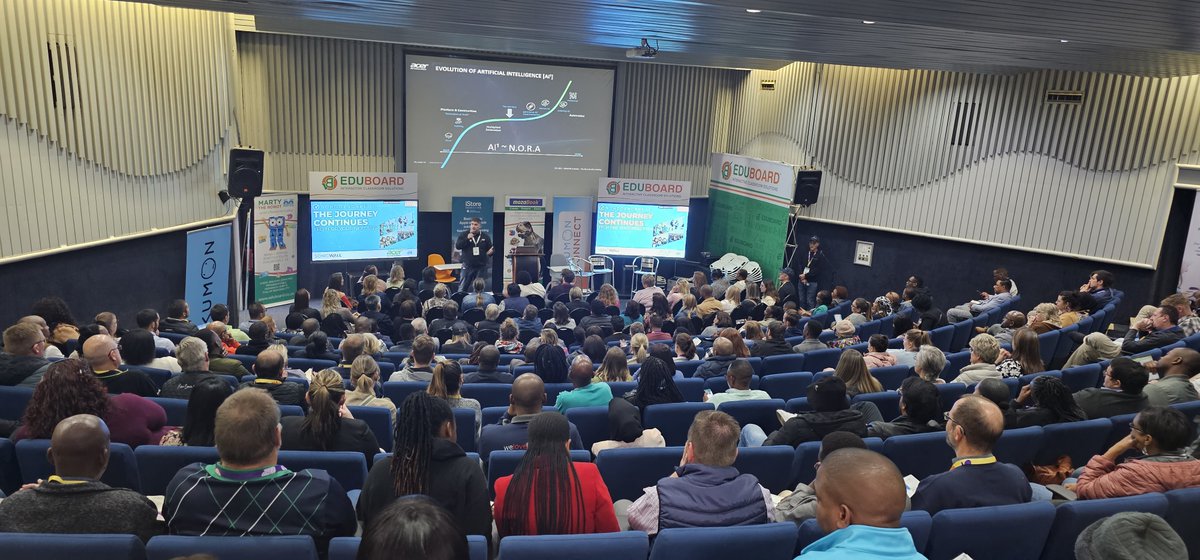 SonicWall's tweet photo. Check out photos from @SchoolscapeLive in South Africa! 📸 Ashley Lawrence from #SonicWall & Zita Jurgens from McAuley House School, one of our valued customers, shared their experiences in tackling #CyberThreats. Witness the power of SonicWall #BoundlessCyberSecurity in action. https://t.co/nTWHPsixNr