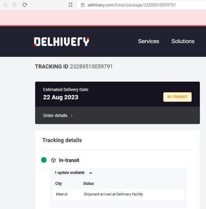 rahulagarwal22's tweet photo. @delhivery @help_delhivery there is no update on delivery of the shipment number: 23289510059791
Shipment already reached Meerut on 12Aug ,but still not delivered to address.
@JaagoRe @BandBajaateRaho @jagograhakjago https://t.co/NWAKYOBJ3G