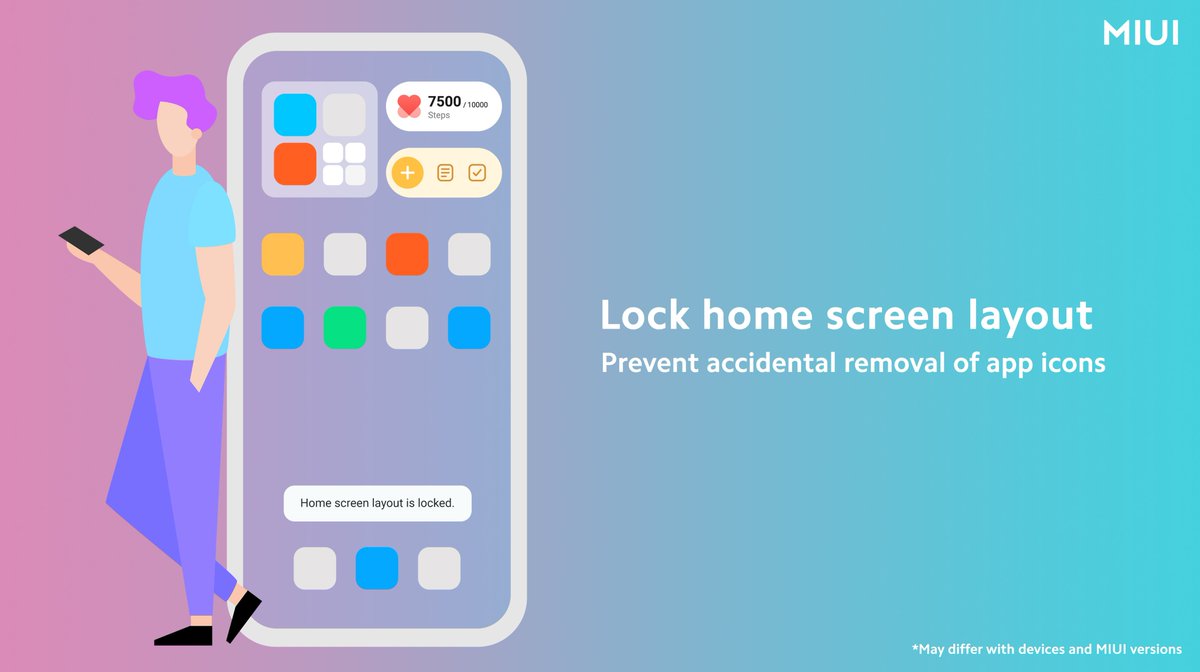 XiaomiHyperOS_'s tweet photo. γMIUI ClassγWorried about your well-arranged home screen be disrupted by the app icon shifting?π§ Try MIUI's "Lock Home screen layout" function!
π‘Tips: 1. Enter "Settings" ---> 2. Search "Home screen"---> 3. Turn on βLock Home screen layout".
#miui #xiaomi #homescreenlayout https://t.co/FeC78Kxsi5