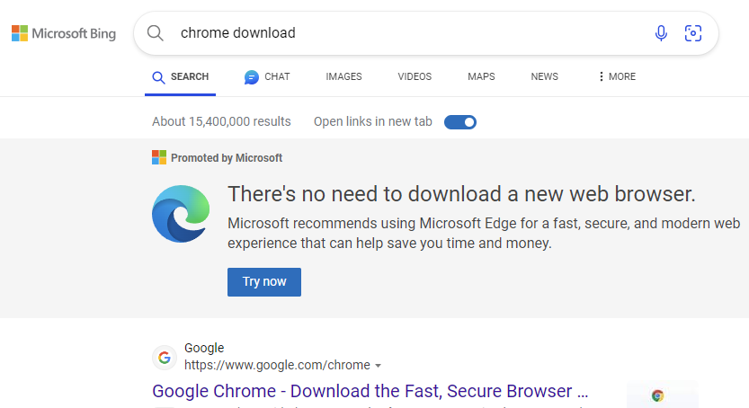 morch's tweet image. Edge: What is my purpose?
Me: You download Chrome