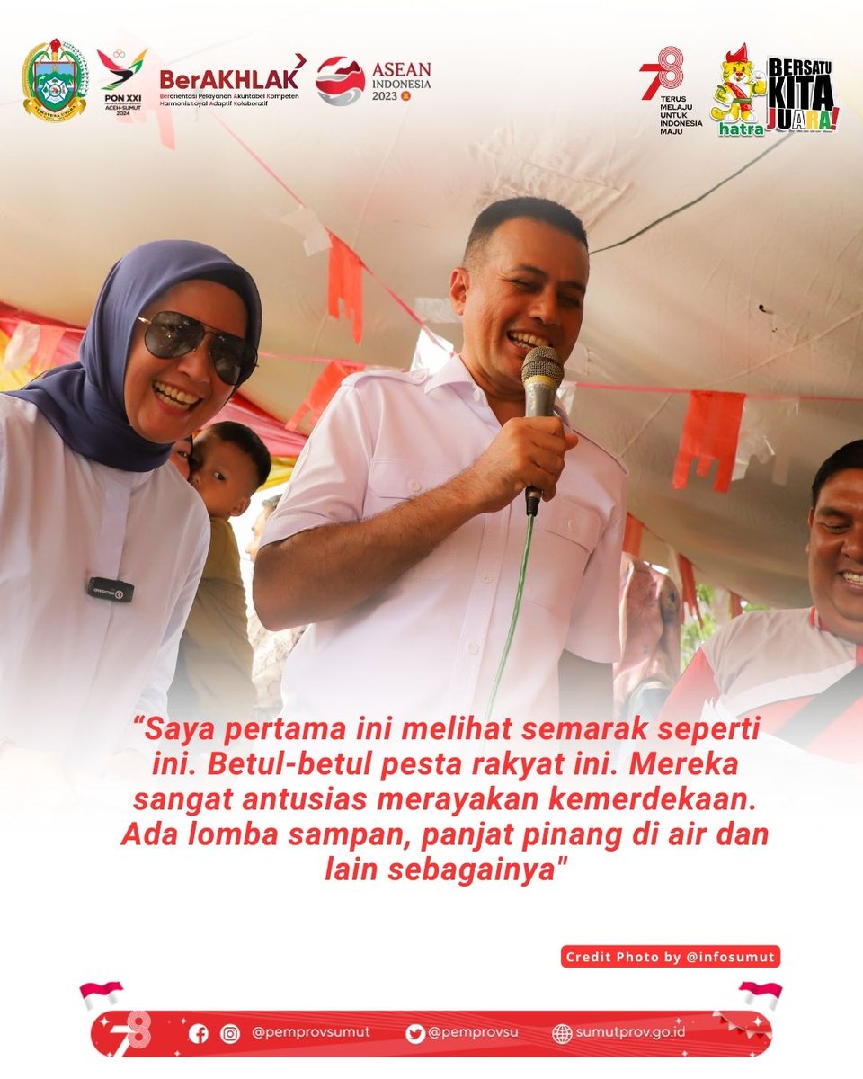 pemprovsu's tweet image. Wagub Sumut @ijeck09 Lepas Perlombaan Dayung Sampan Tradisional

selengkapnya berita dapat diakses melalui Website : sumutprov.go.id

#Perlombaan #DayungSampan #HUTRI78Tahun #SumutBermartabat #PemprovSumut #SumateraUtara #SumutSmartProvince #EdyRahmayadi #Ijeck